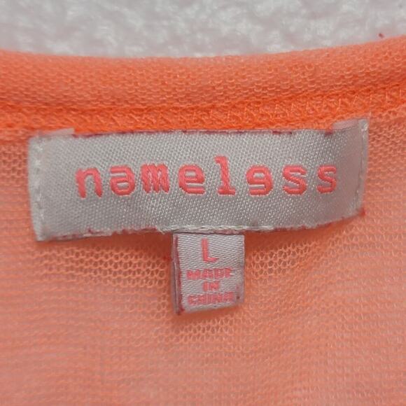 Neon Rave Scene Queen Cold Shoulder Sheer Knit Top - Picture 3 of 11